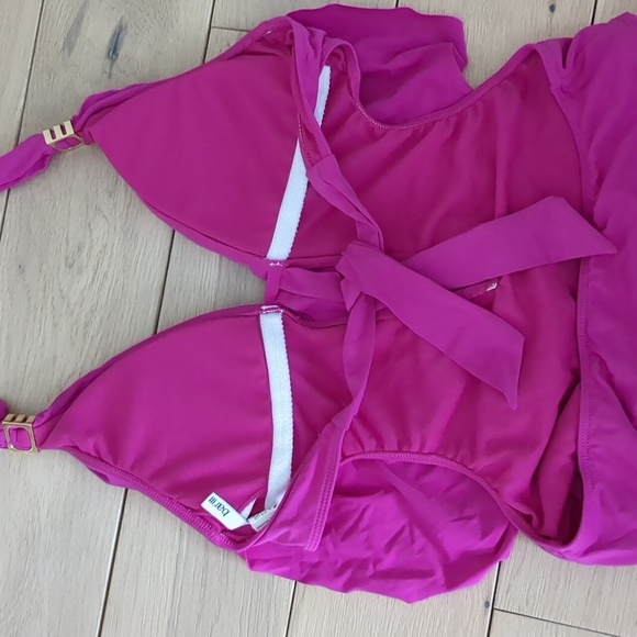 Small Bar III Pink Swimsuit One Piece Bathing Suit Beach Pool Vacation - Picture 4 of 15
